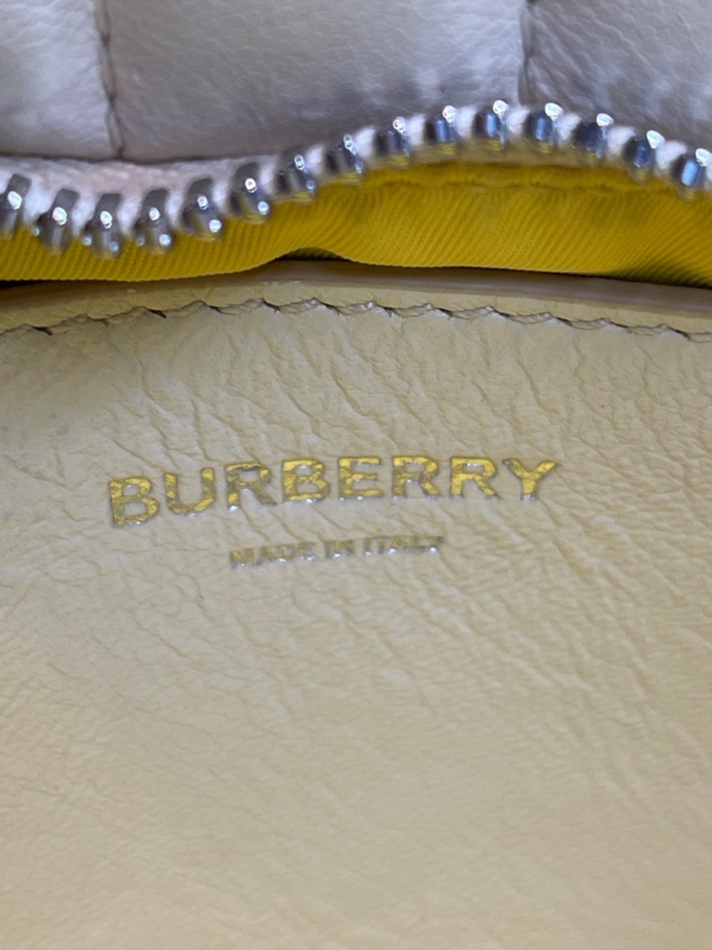 Burberry Lola Quilted Leather Shoulder Bag in Cream - Picture 11 of 15